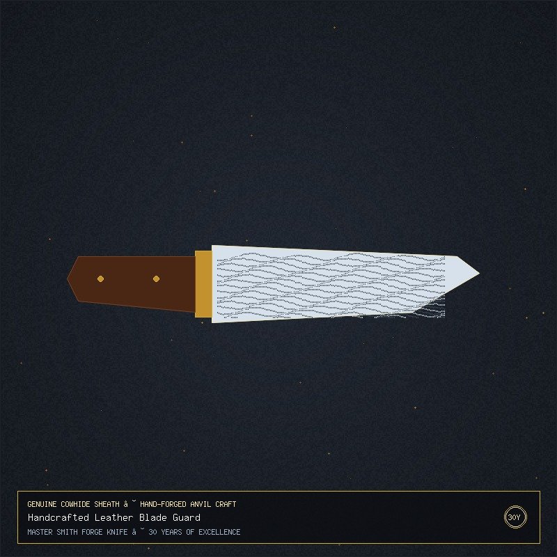 Chef Knife in Leather Sheath